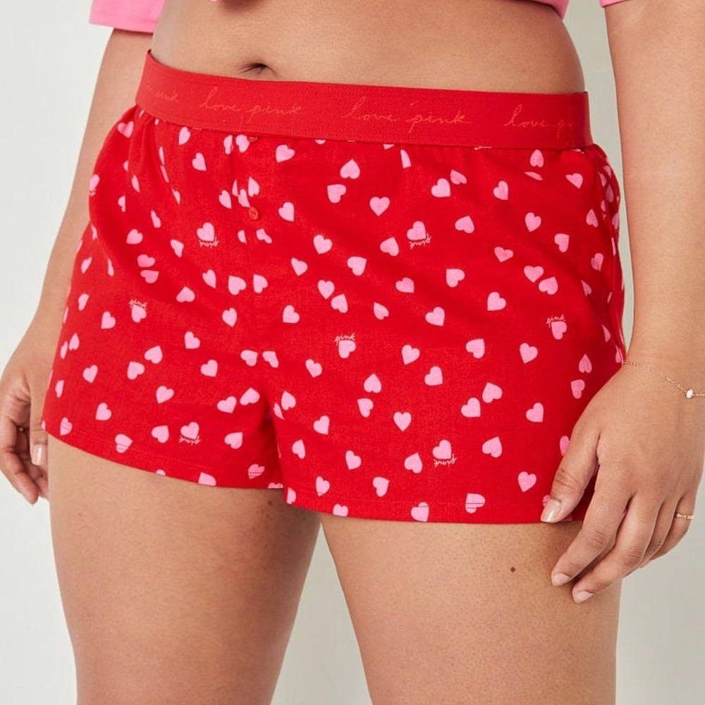 PINK
Flannel Boxy Pajama Shorts